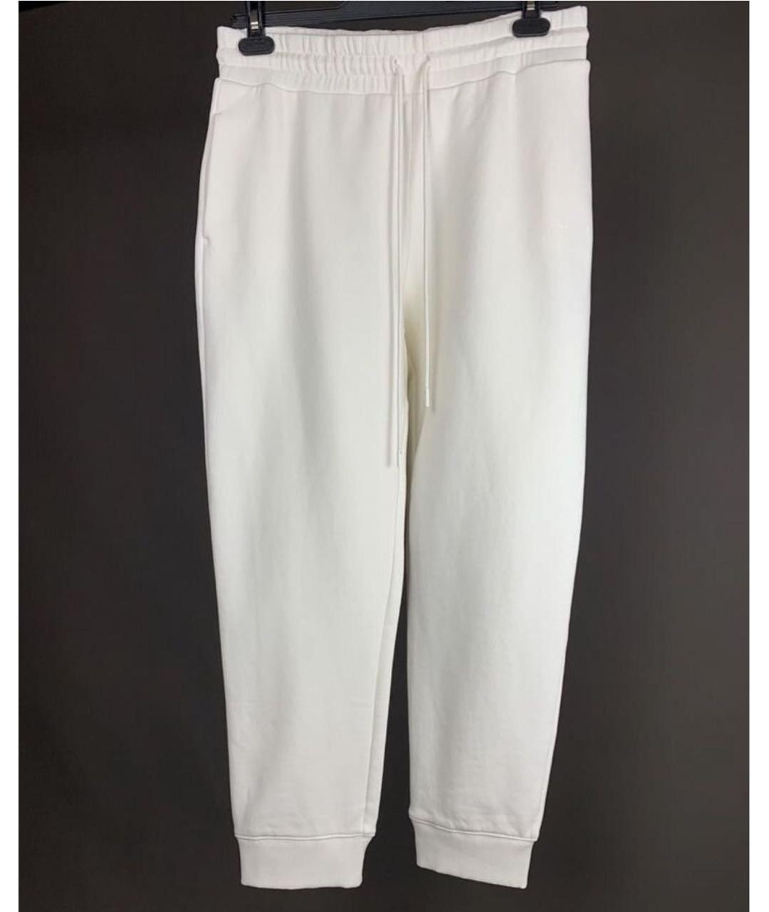 MAX MARA Белые хлопковые спортивные брюки и шорты, фото 8