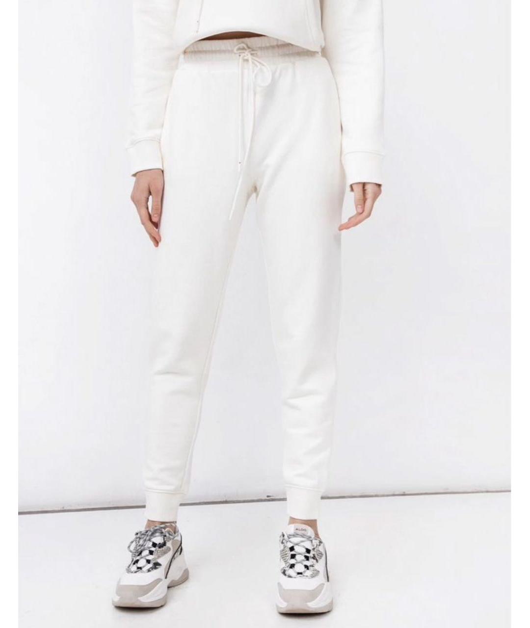 MAX MARA Белые хлопковые спортивные брюки и шорты, фото 6