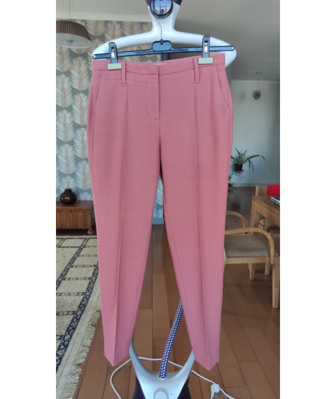 DOROTHEE SCHUMACHER Розовые вискозные прямые брюки, фото 9