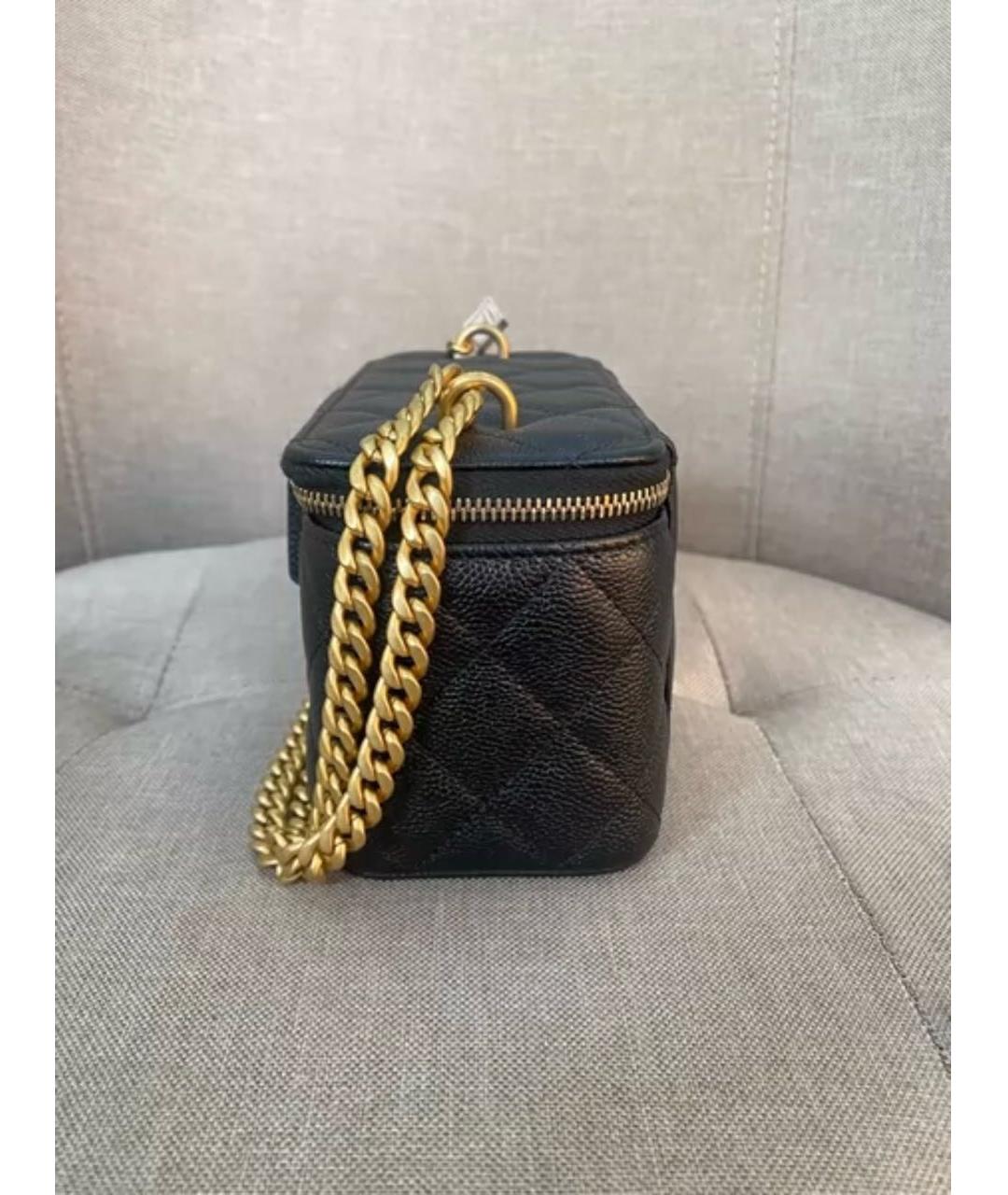 CHANEL Черная кожаная сумка через плечо, фото 4