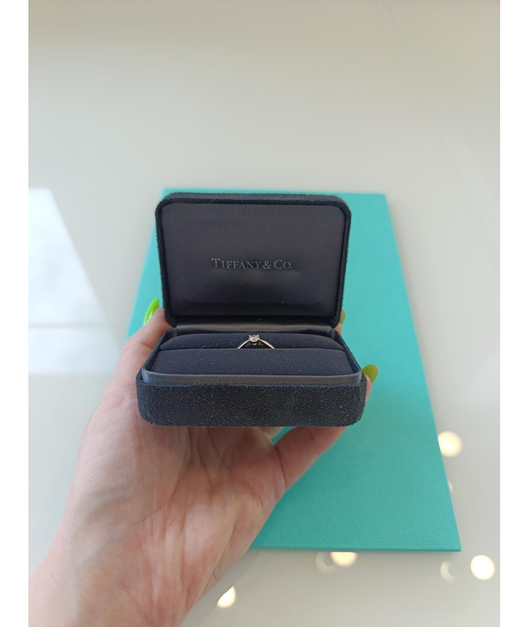 TIFFANY&CO Серебряное платиновое кольцо, фото 2