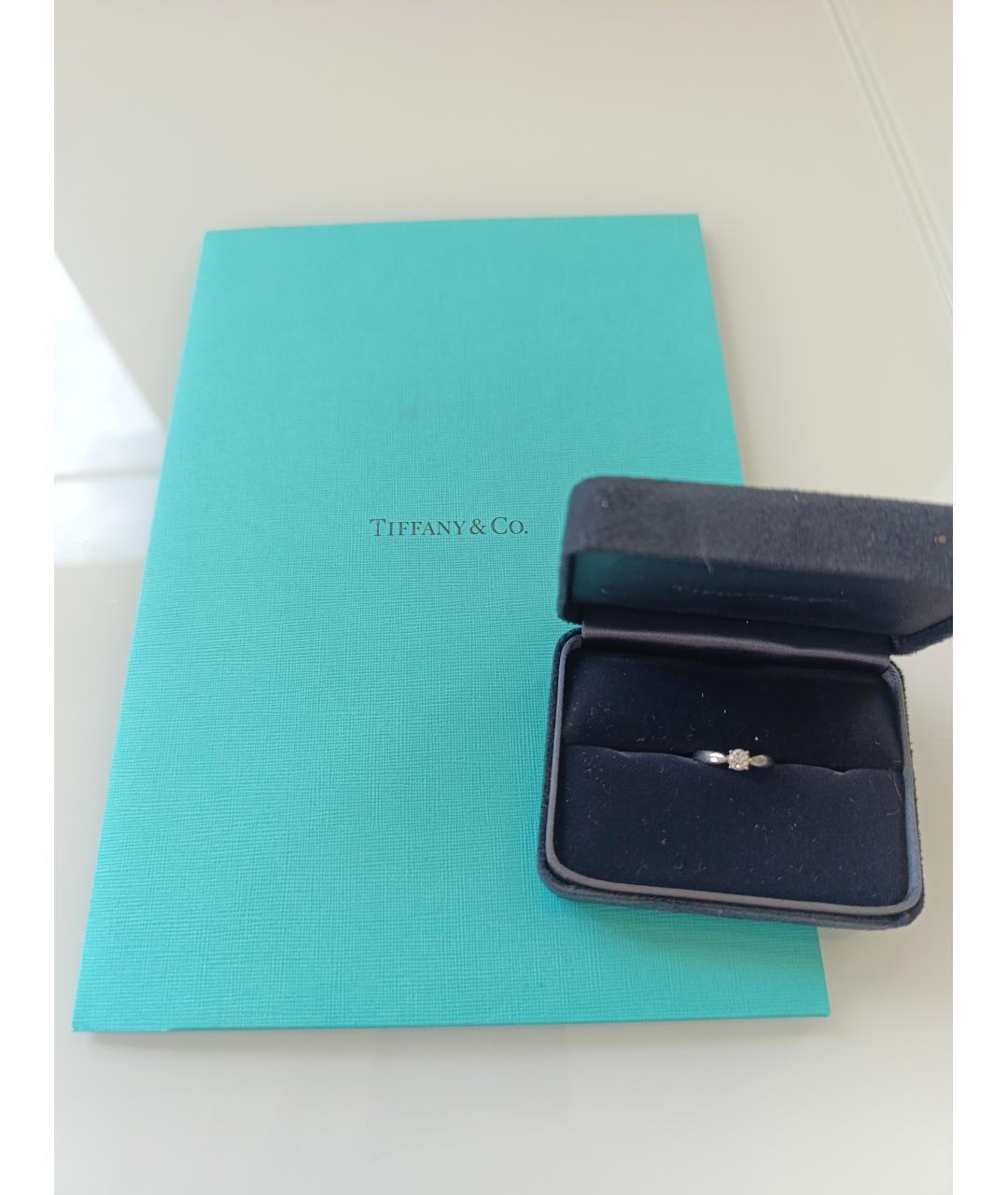 TIFFANY&CO Серебряное платиновое кольцо, фото 8