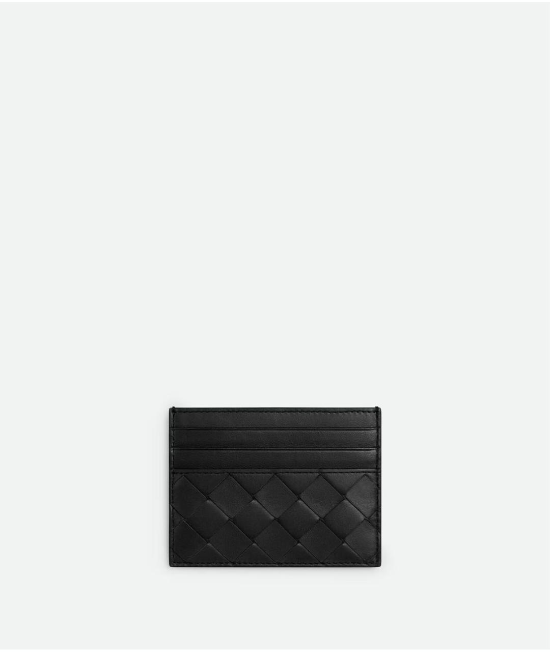 BOTTEGA VENETA Черный кожаный кардхолдер, фото 3