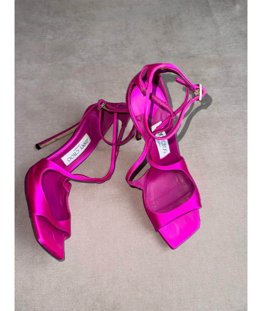 JIMMY CHOO Фуксия босоножки, фото 5