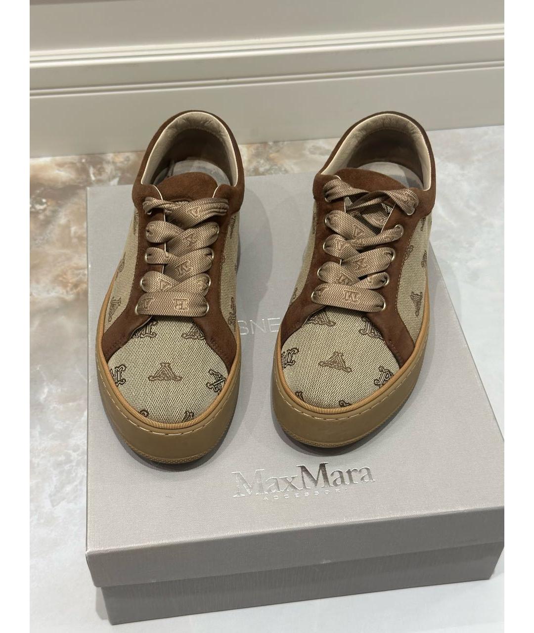 MAX MARA Бежевые кеды, фото 2