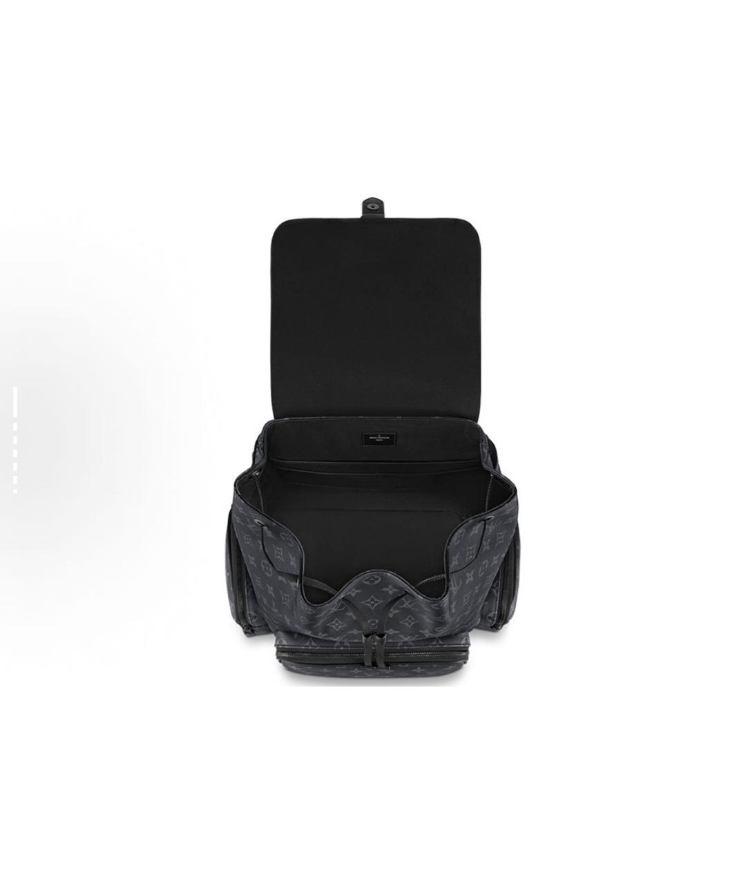 LOUIS VUITTON Антрацитовый рюкзак, фото 4