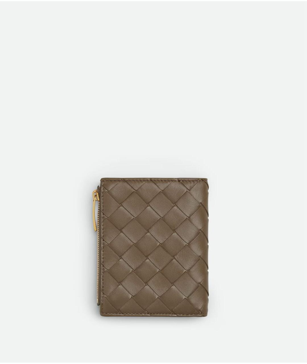 BOTTEGA VENETA Коричневый кожаный кошелек, фото 3