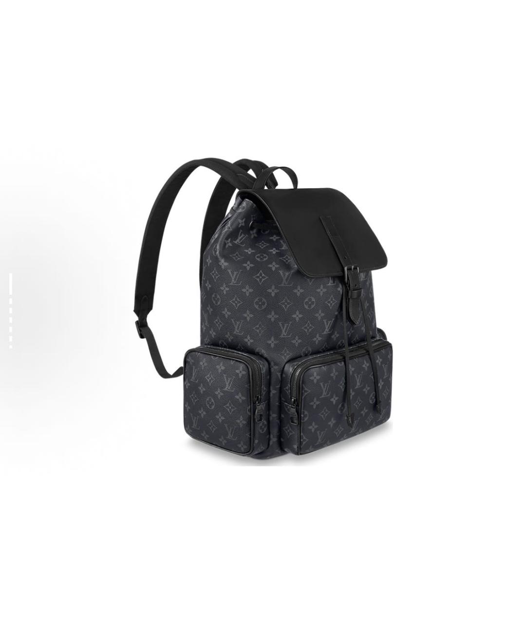 LOUIS VUITTON Антрацитовый рюкзак, фото 2