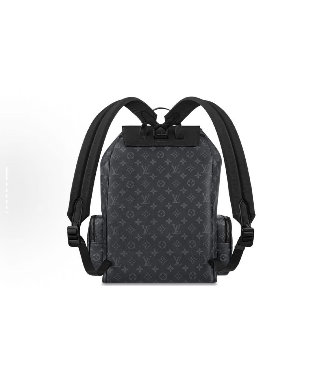 LOUIS VUITTON Антрацитовый рюкзак, фото 3