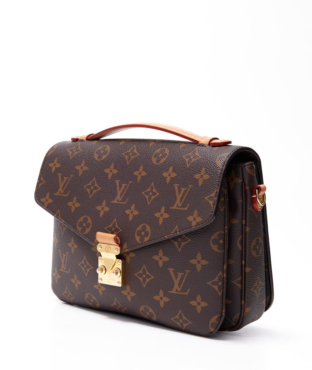 LOUIS VUITTON Коричневая пелетеная сумка через плечо, фото 2