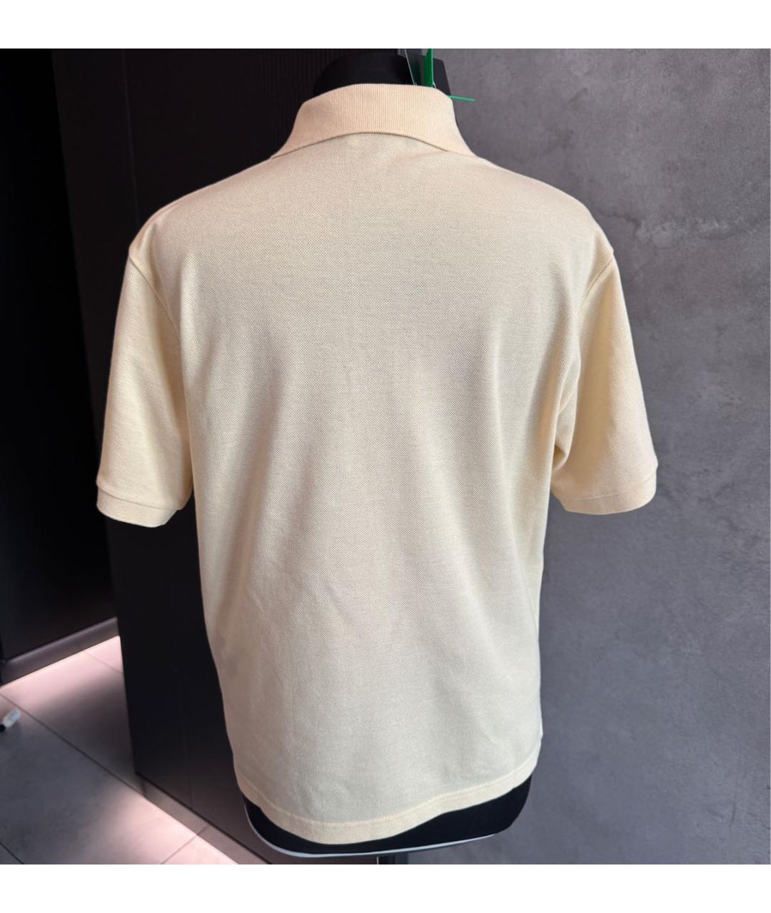 SAINT LAURENT Желтая хлопковая футболка, фото 2