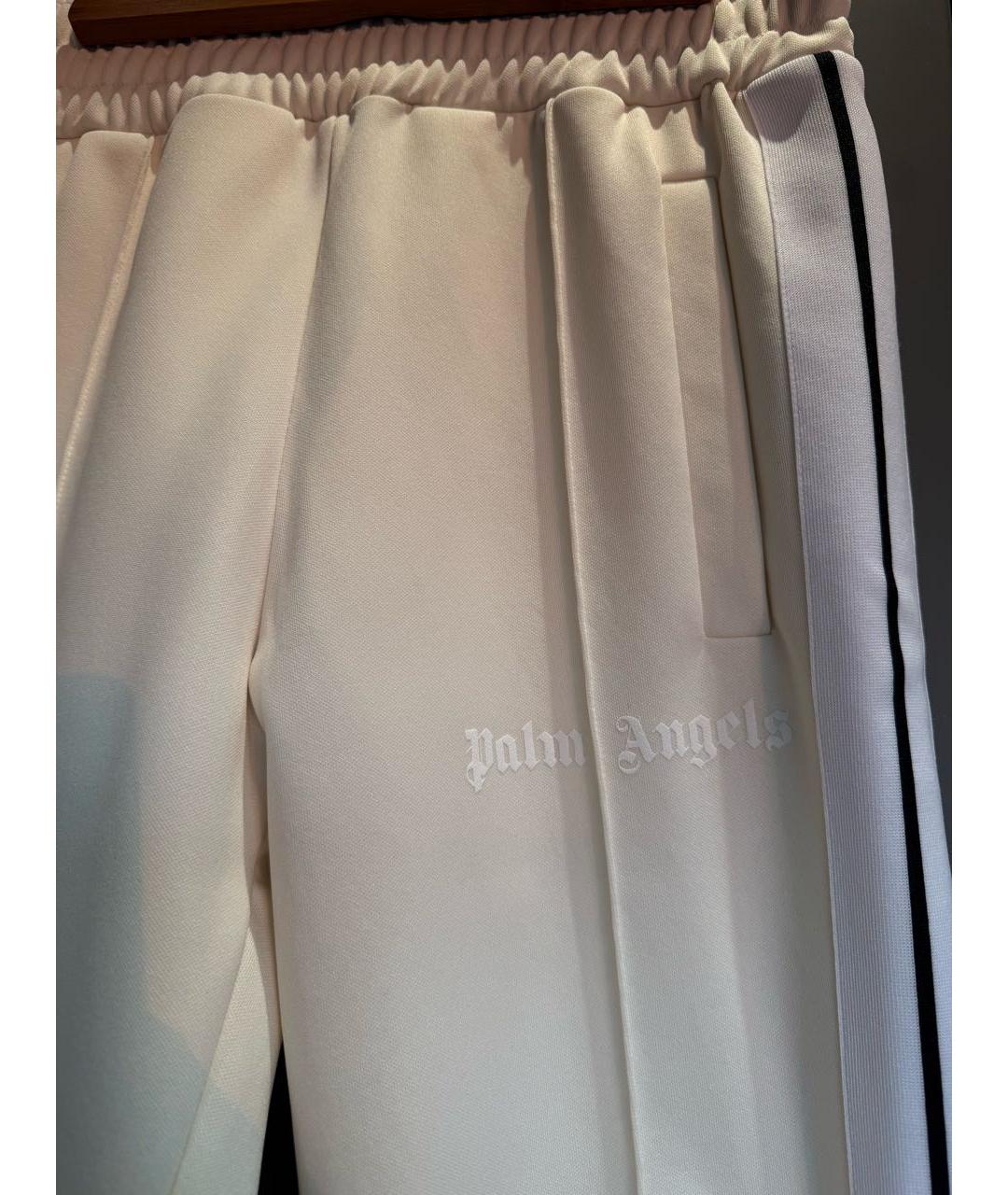 PALM ANGELS Бежевые полиэстеровые прямые брюки, фото 2