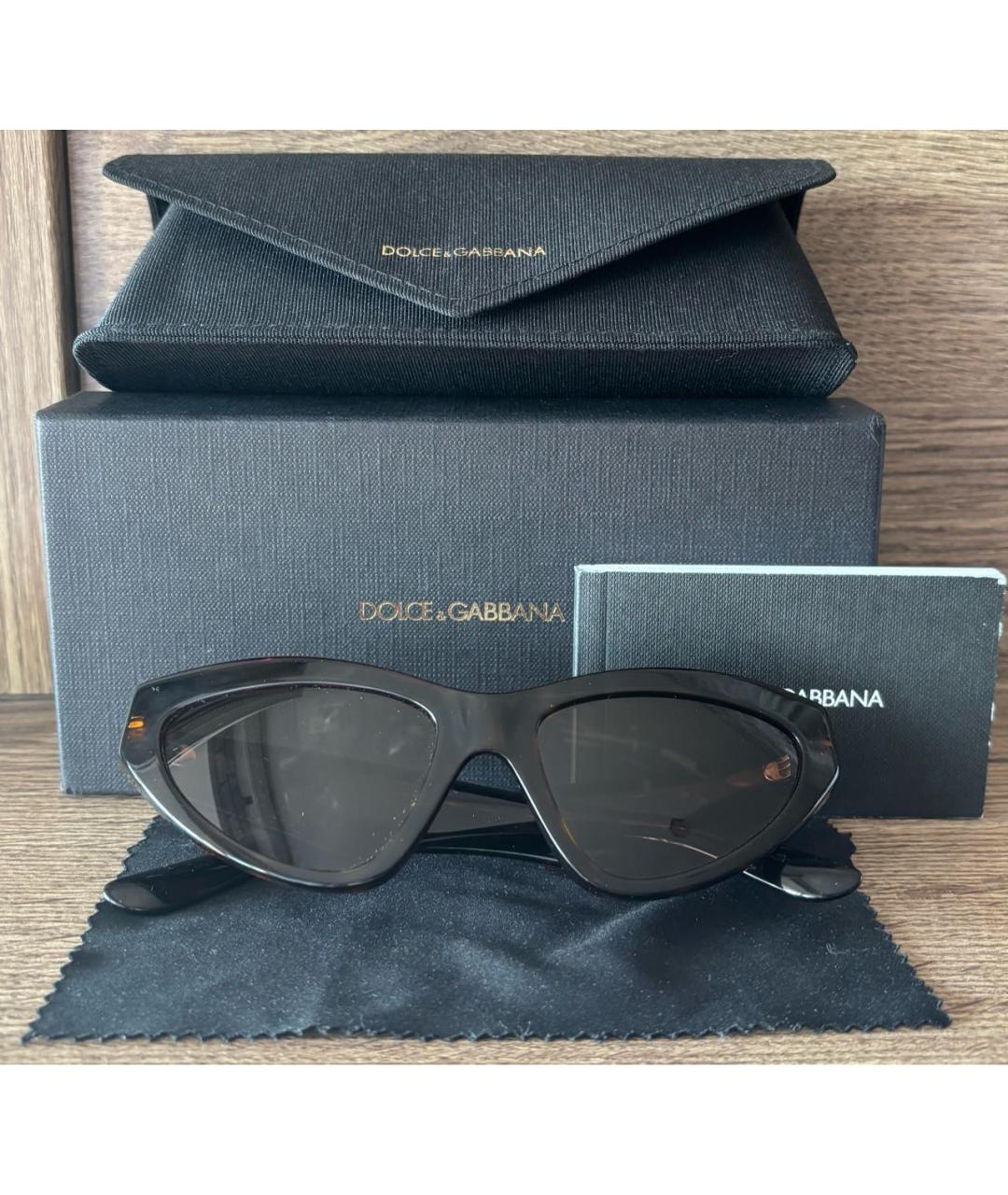 DOLCE&GABBANA Коричневые солнцезащитные очки, фото 3