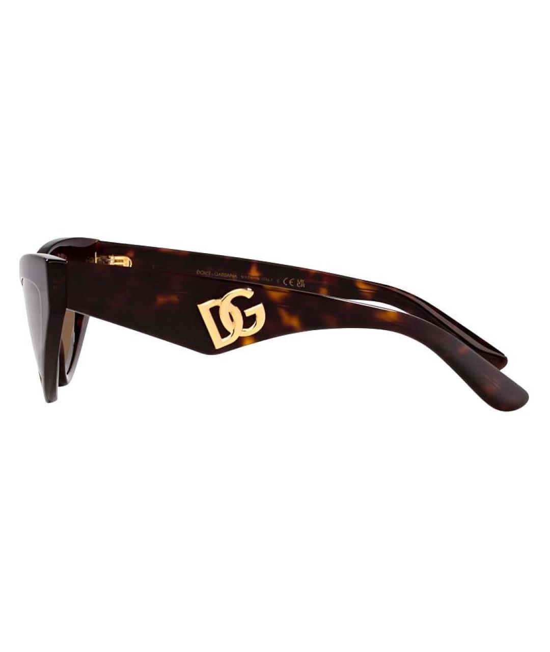 DOLCE&GABBANA Коричневые солнцезащитные очки, фото 2