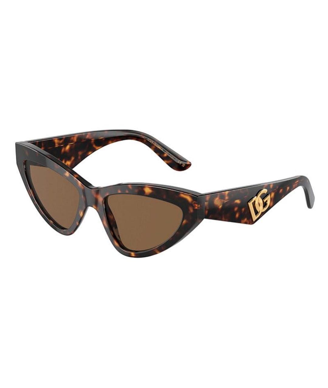 DOLCE&GABBANA Коричневые солнцезащитные очки, фото 9