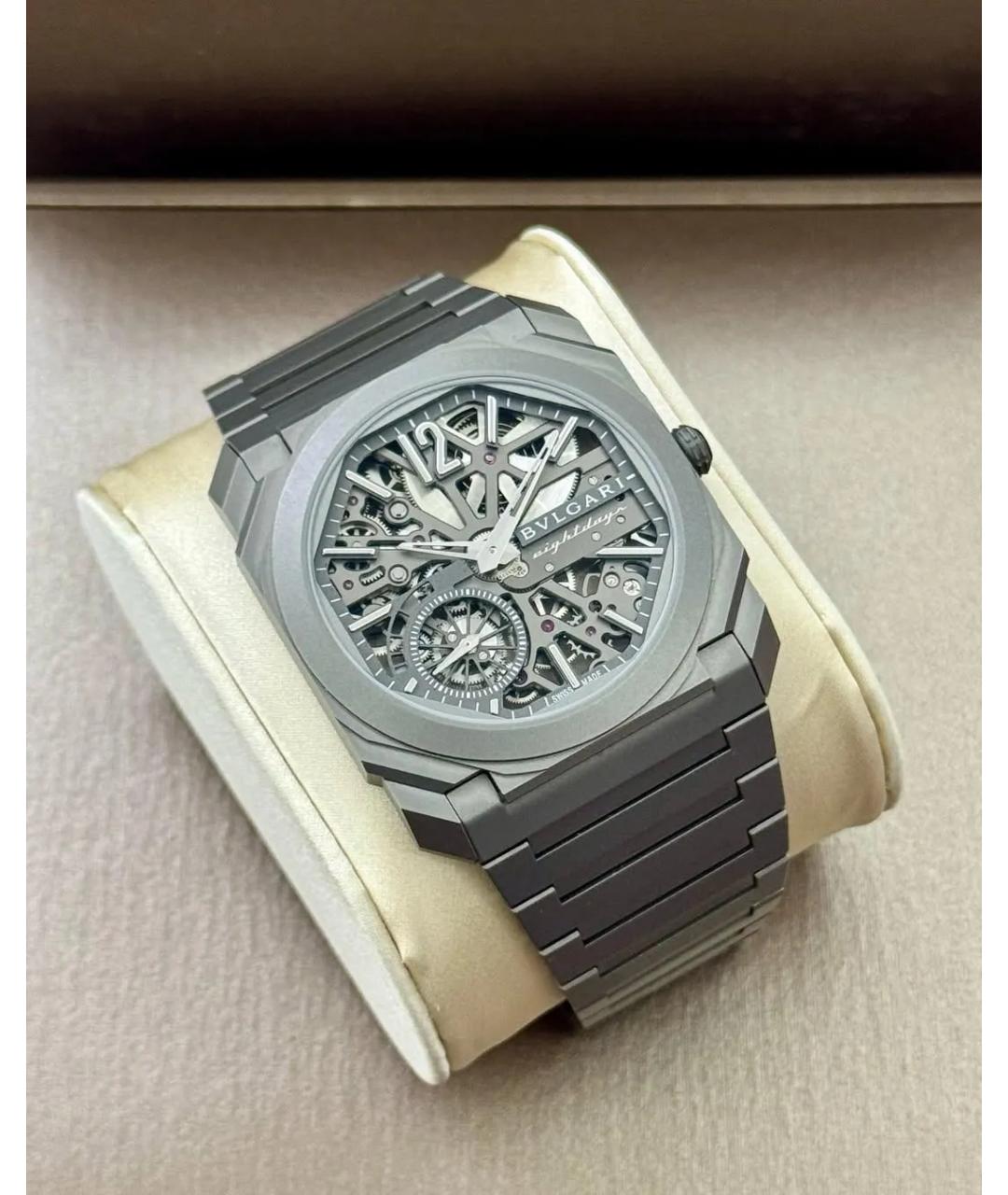 BVLGARI Серые часы, фото 4