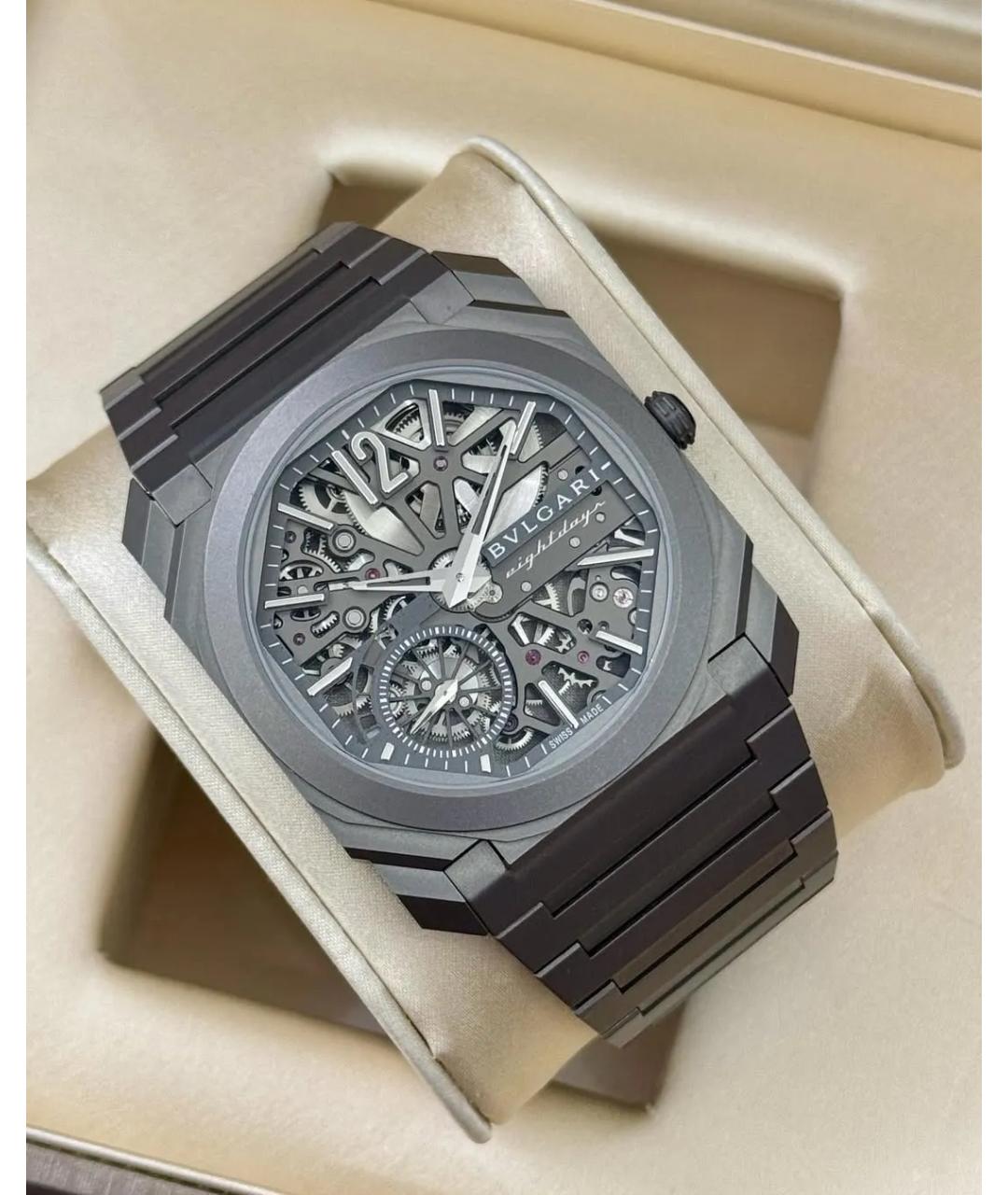 BVLGARI Серые часы, фото 6