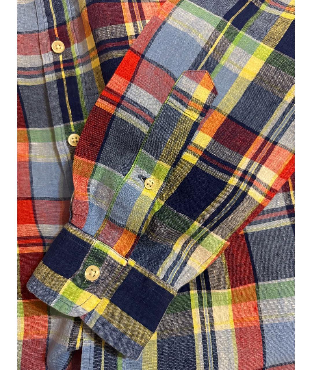 POLO RALPH LAUREN Мульти льняная кэжуал рубашка, фото 7