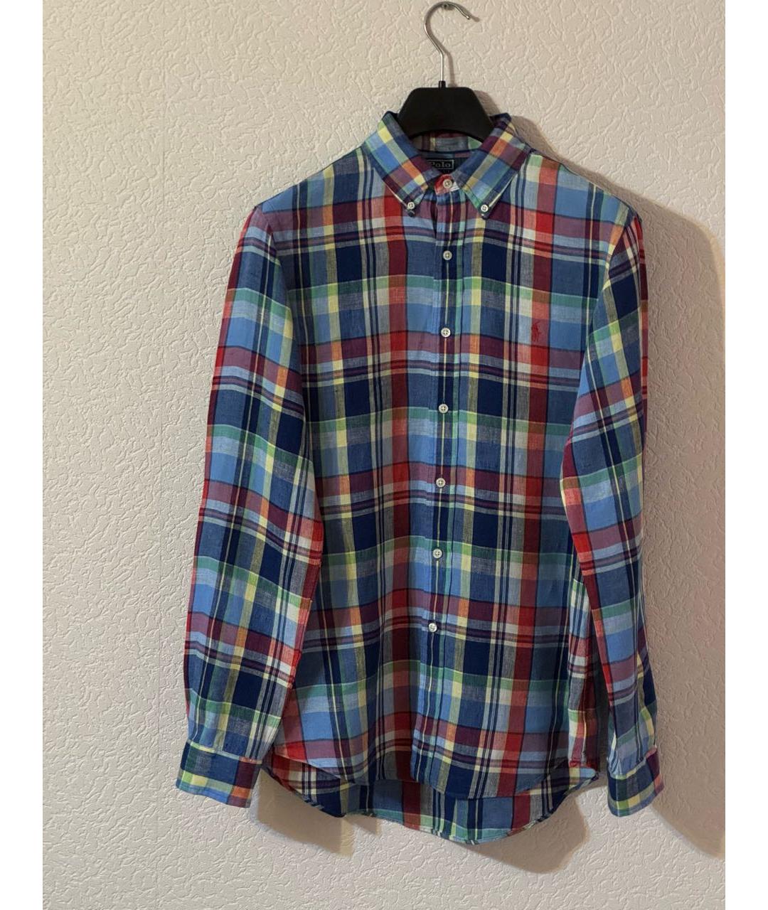 POLO RALPH LAUREN Мульти льняная кэжуал рубашка, фото 2