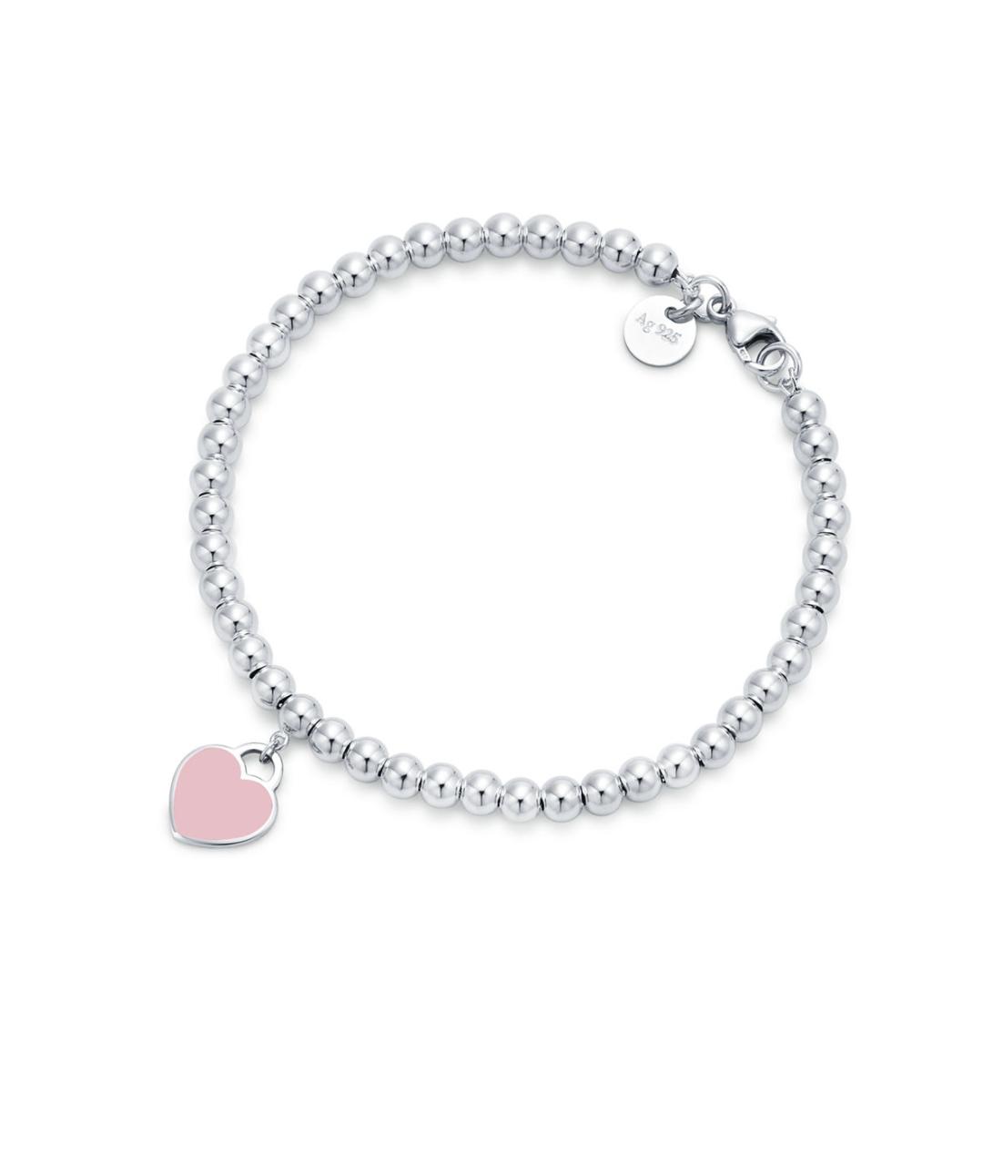 TIFFANY&CO Розовый серебряный браслет, фото 1
