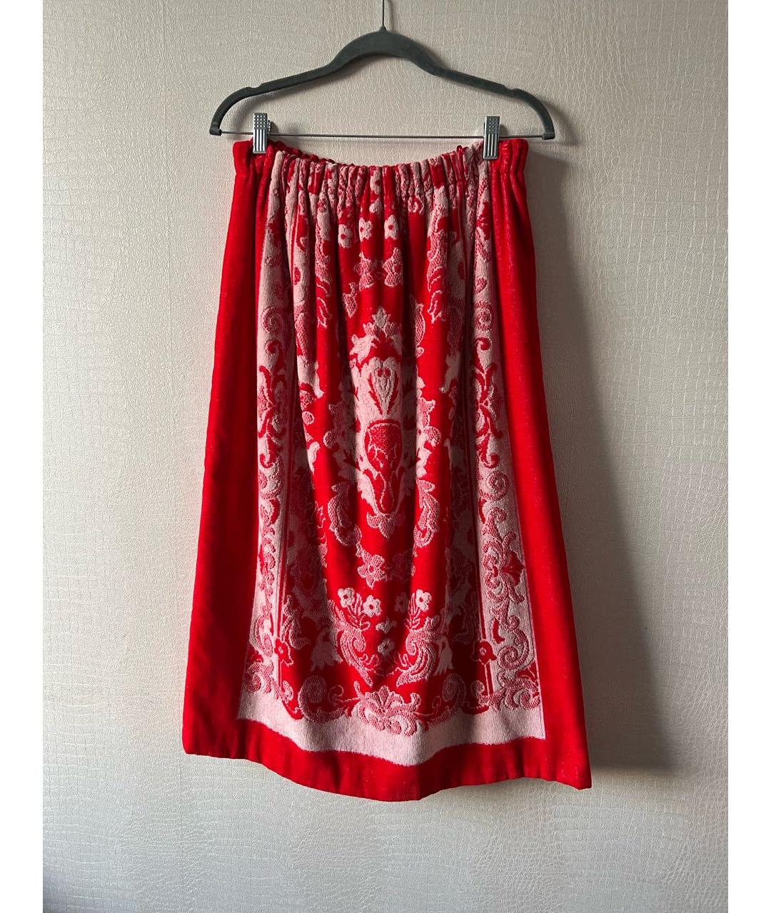 GUCCI Красный хлопковый костюм с юбками, фото 2