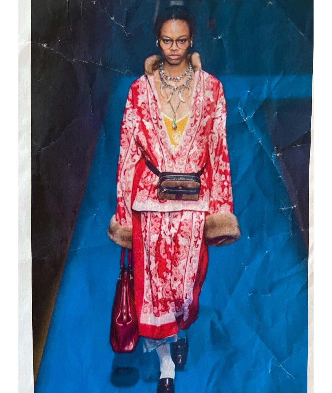 GUCCI Красный хлопковый костюм с юбками, фото 7