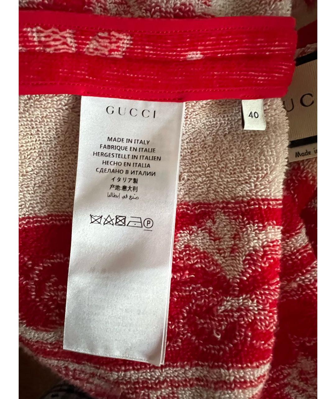 GUCCI Красный хлопковый костюм с юбками, фото 5