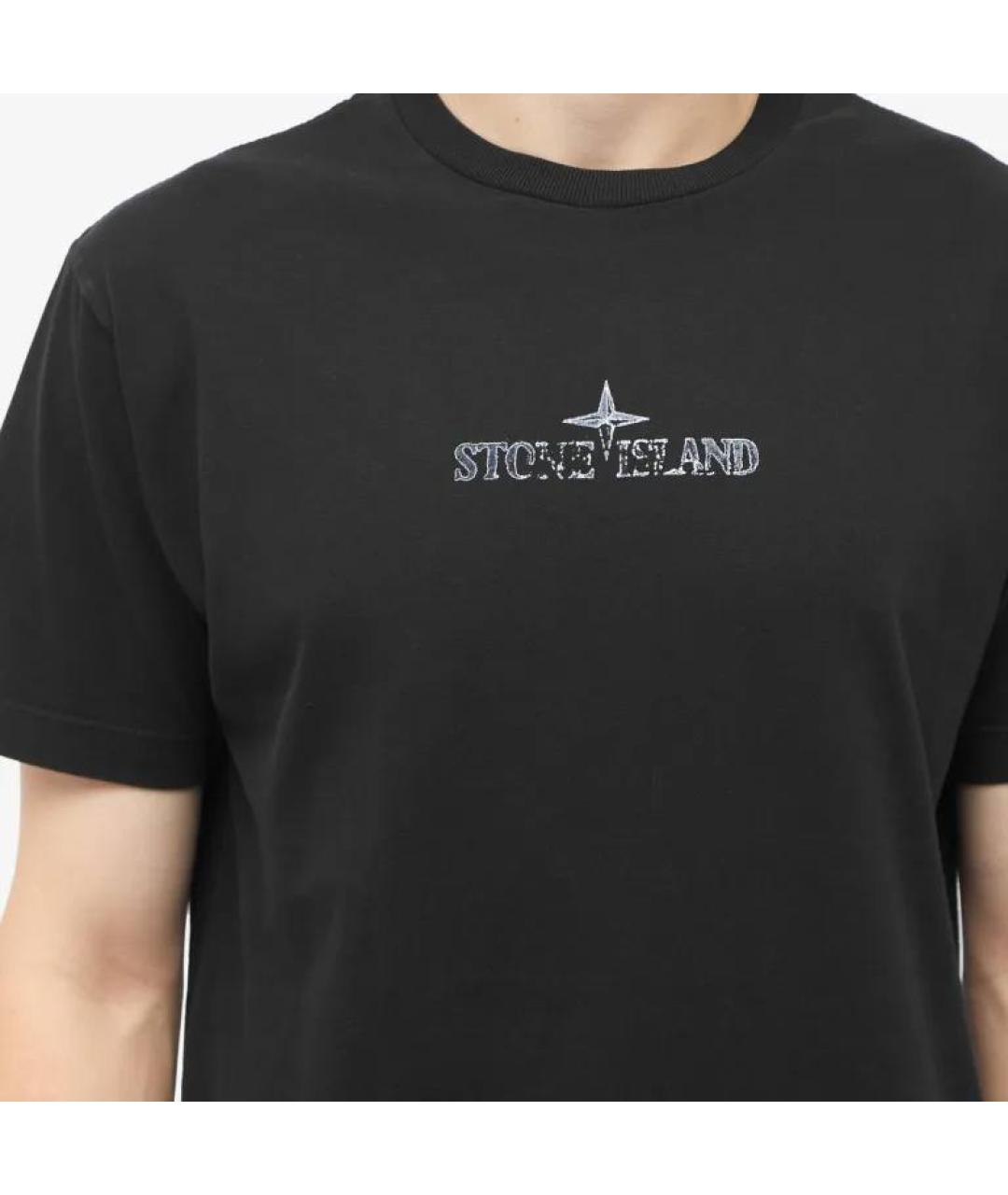 STONE ISLAND Серая футболка, фото 5