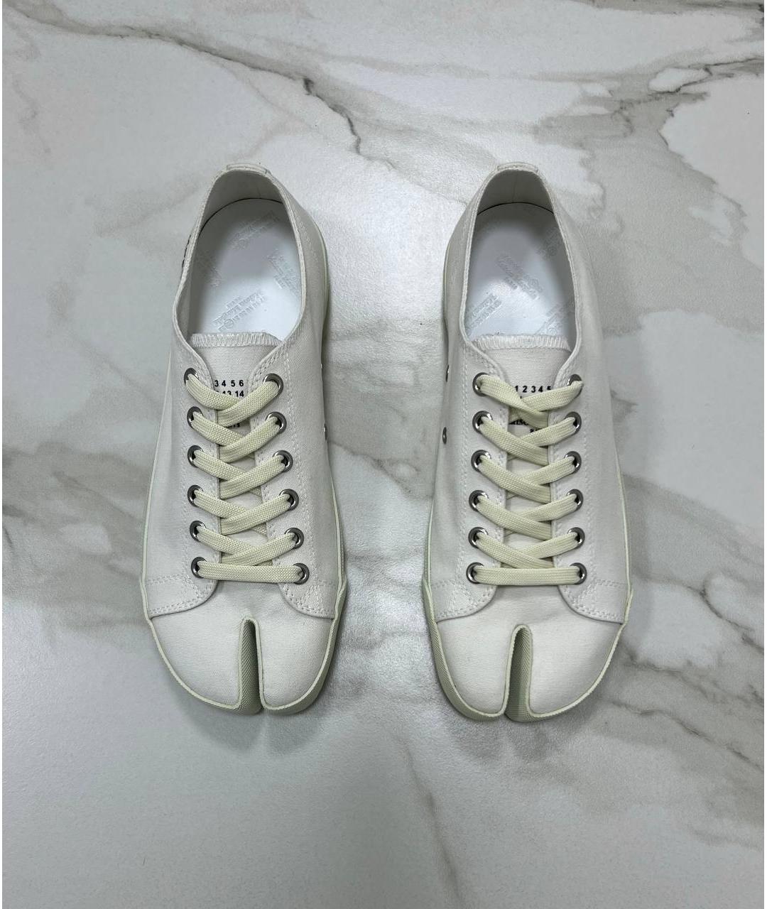 MAISON MARGIELA Белые низкие кроссовки / кеды, фото 2