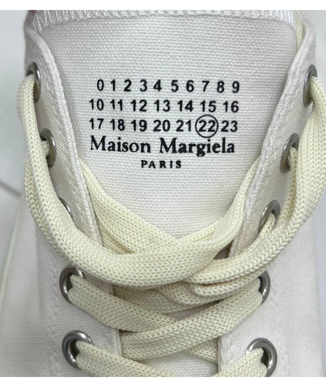 MAISON MARGIELA Белые низкие кроссовки / кеды, фото 3