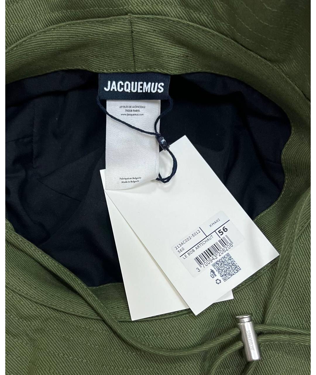 JACQUEMUS Зеленая панама, фото 4