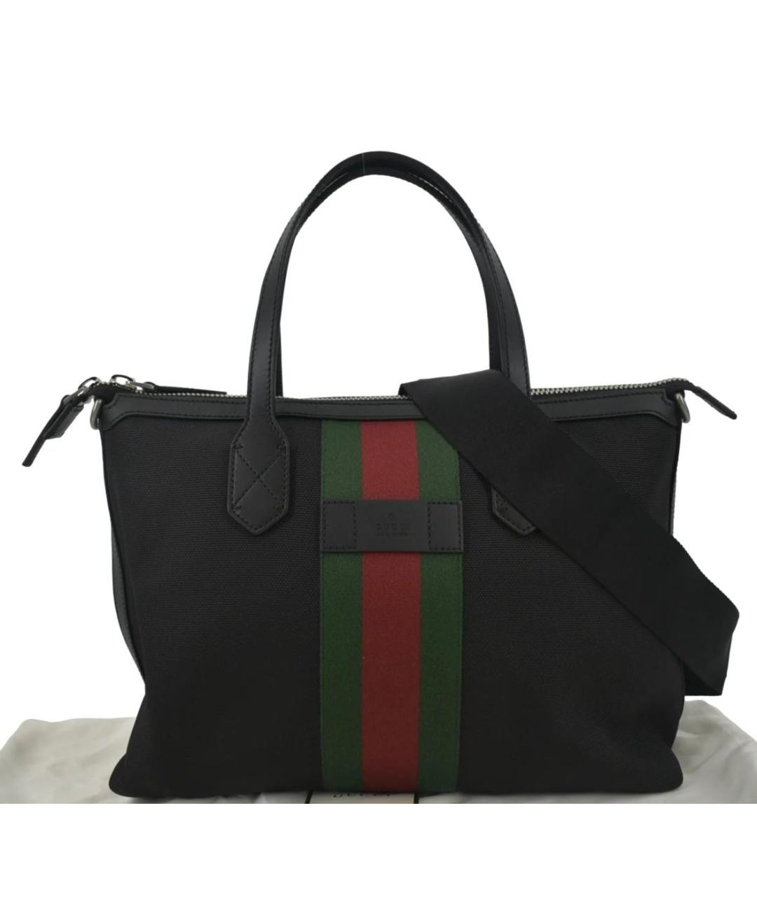 GUCCI Черная сумка тоут, фото 4