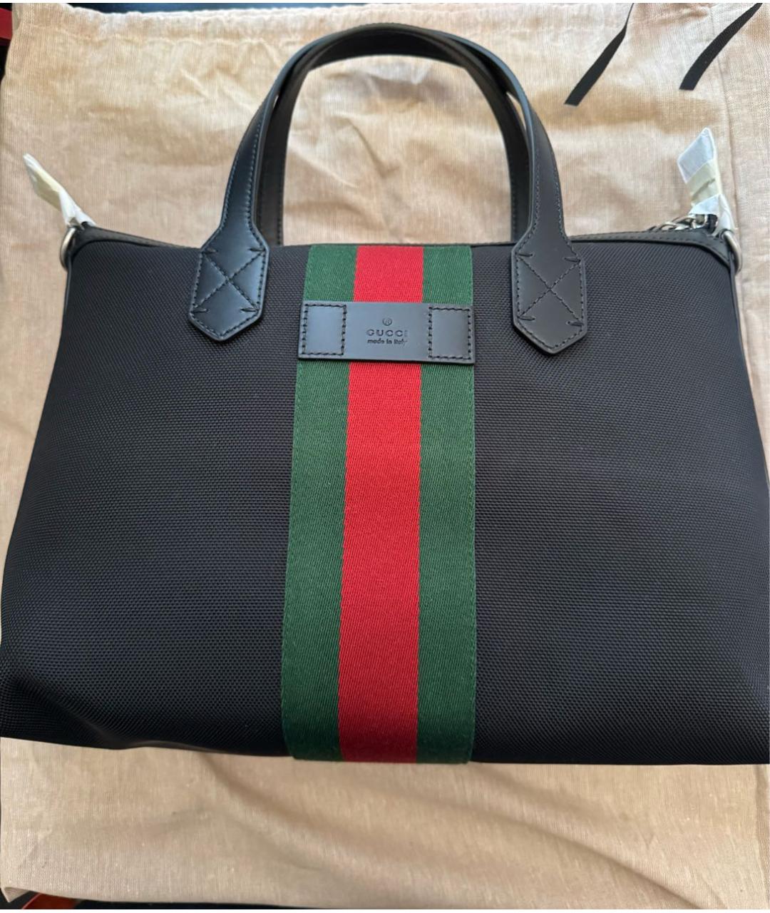 GUCCI Черная сумка тоут, фото 2