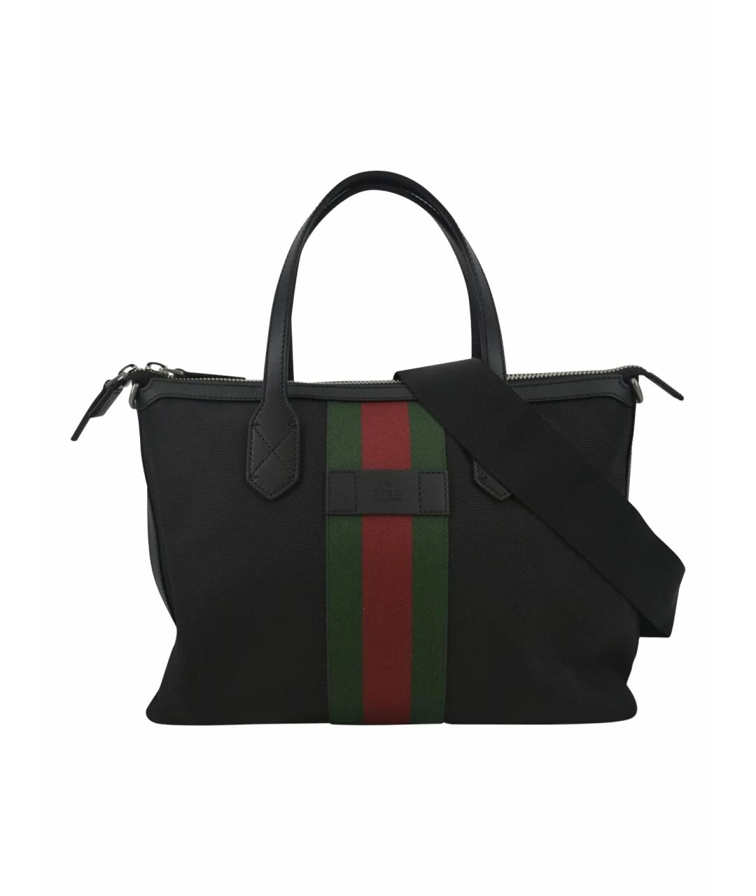 GUCCI Черная сумка тоут, фото 1