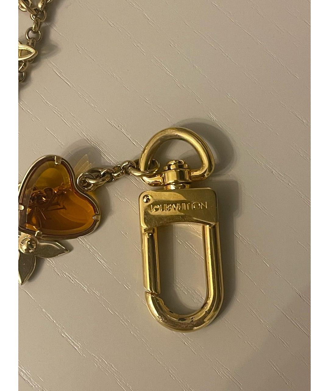 LOUIS VUITTON Желтый брелок, фото 3