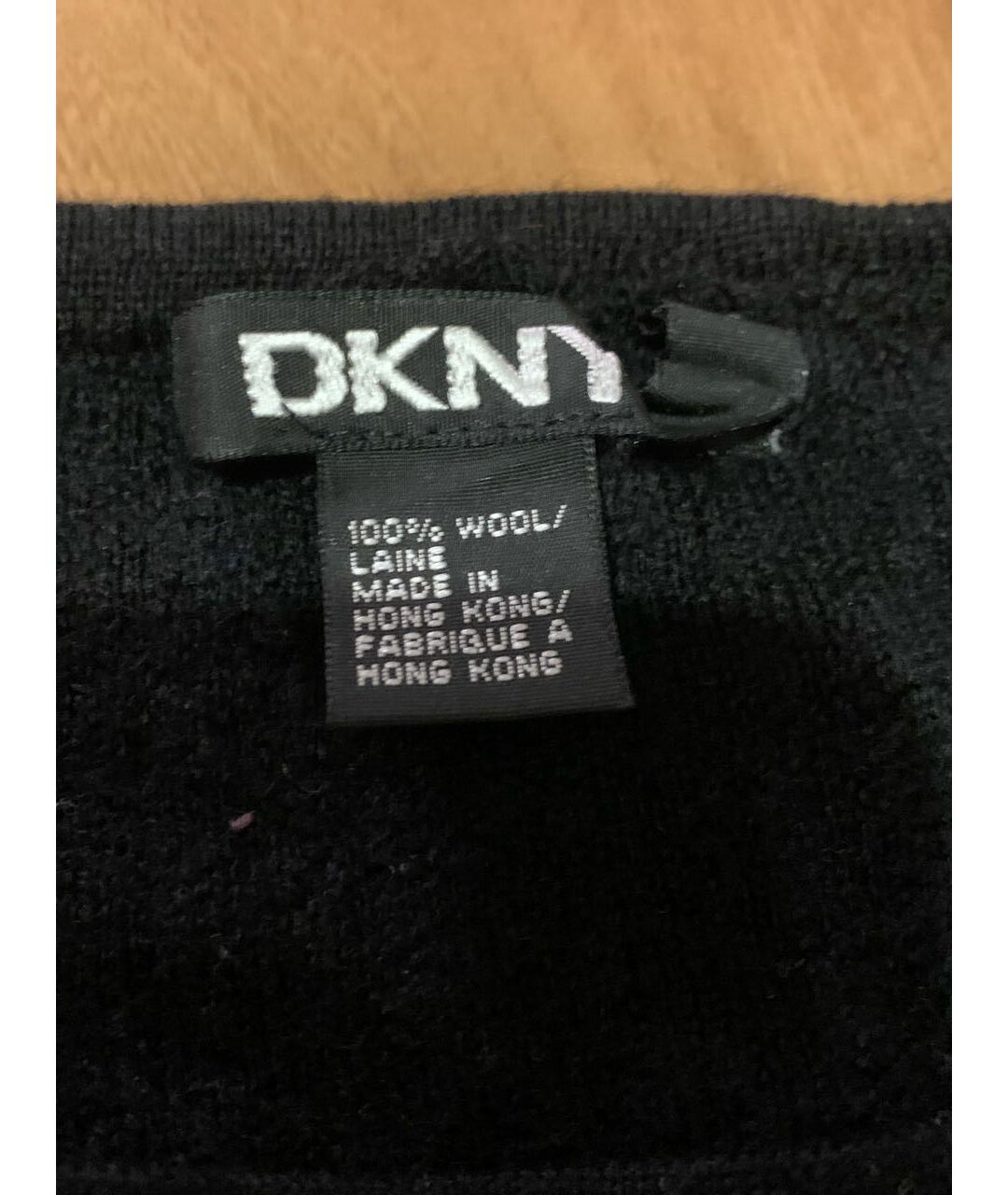 DKNY Черный шерстяной джемпер / свитер, фото 3