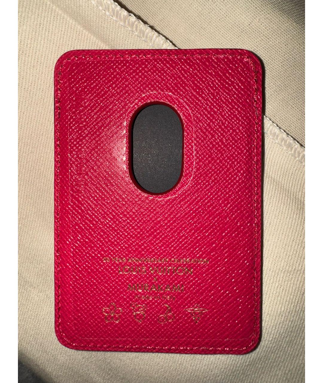LOUIS VUITTON Коричневая кожаная визитница, фото 2