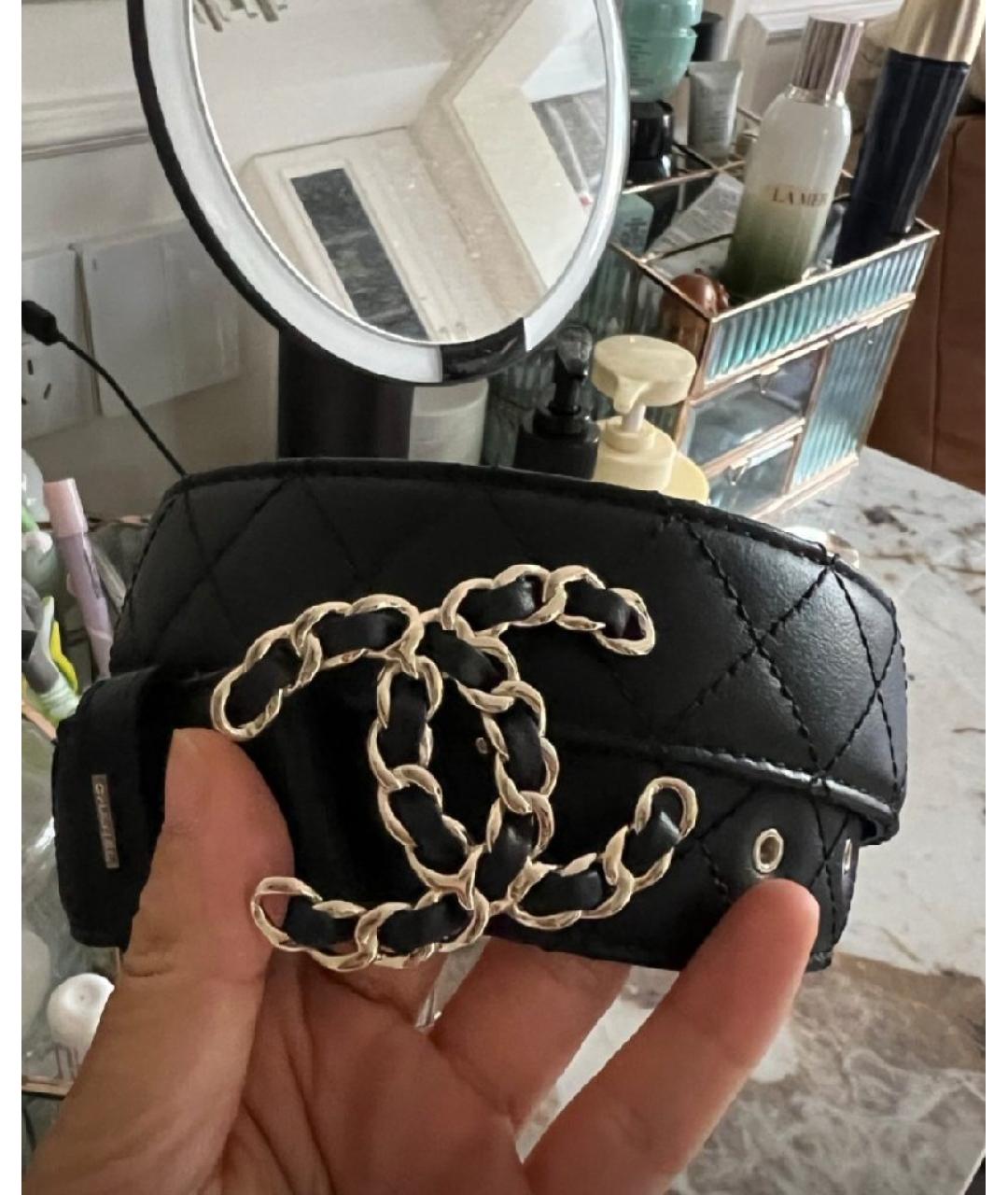 CHANEL Черный ремень, фото 5