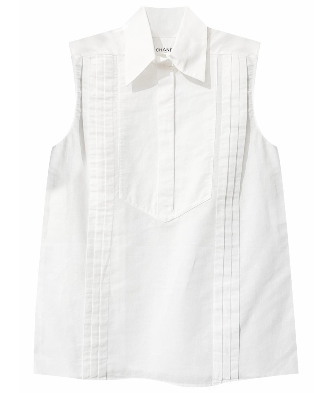 CHANEL Белая льняная рубашка, фото 1