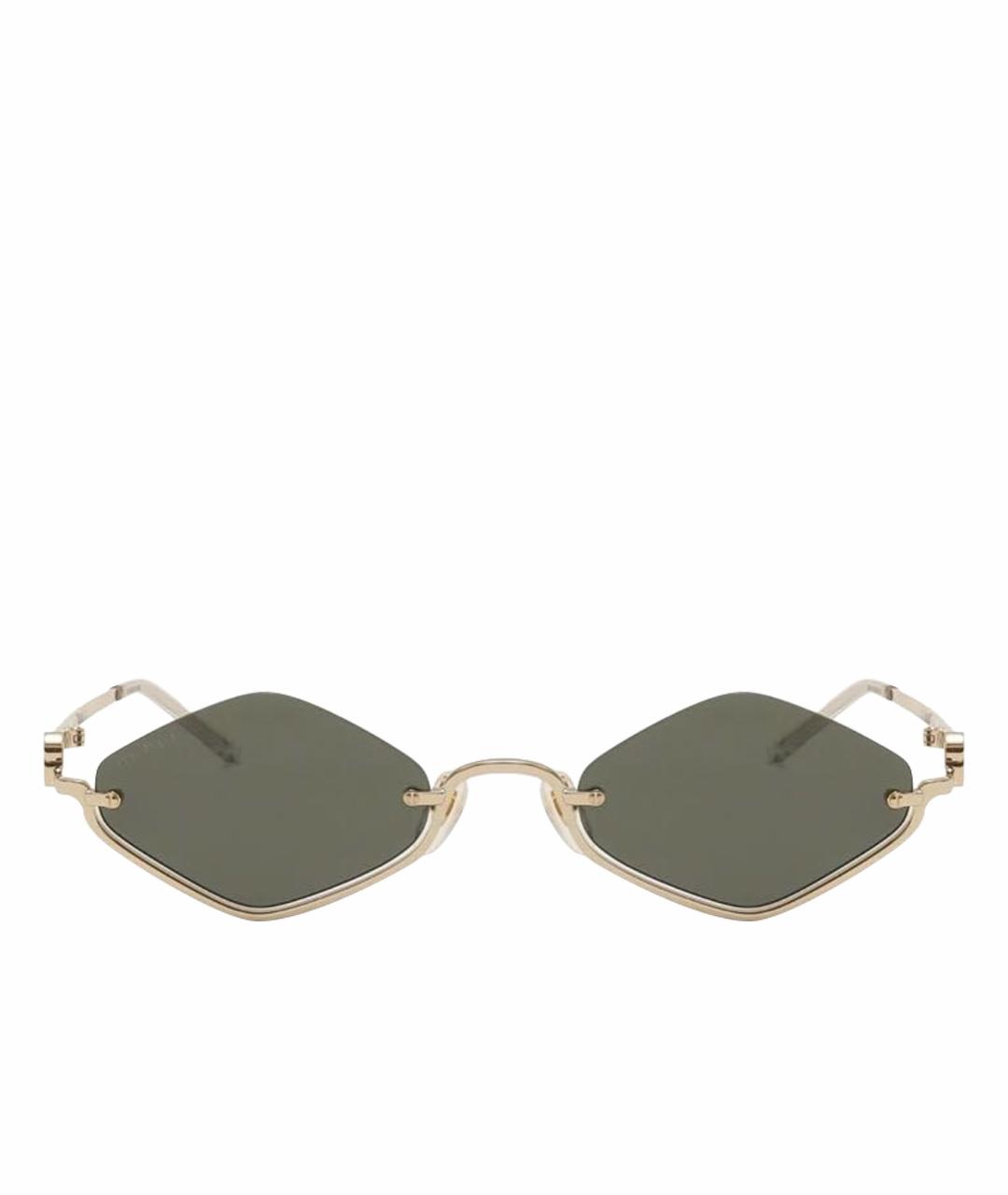 GUCCI Антрацитовые металлические солнцезащитные очки, фото 1