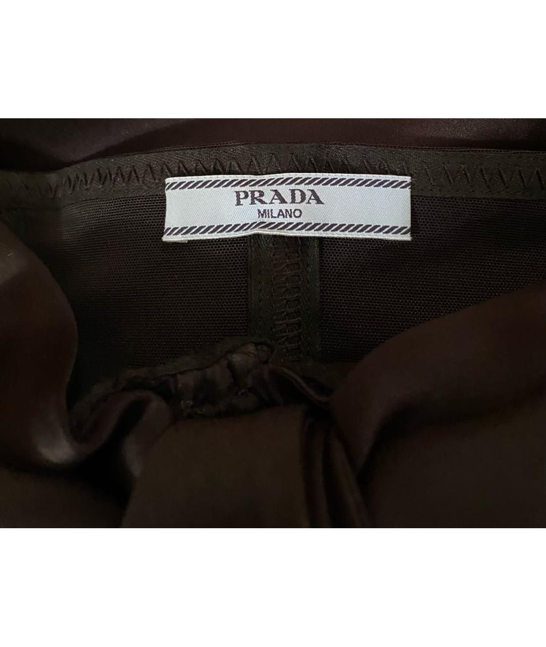 PRADA Черное шелковое коктейльное платье, фото 6