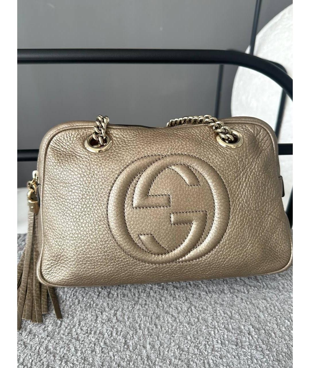 GUCCI Кожаная сумка через плечо, фото 6