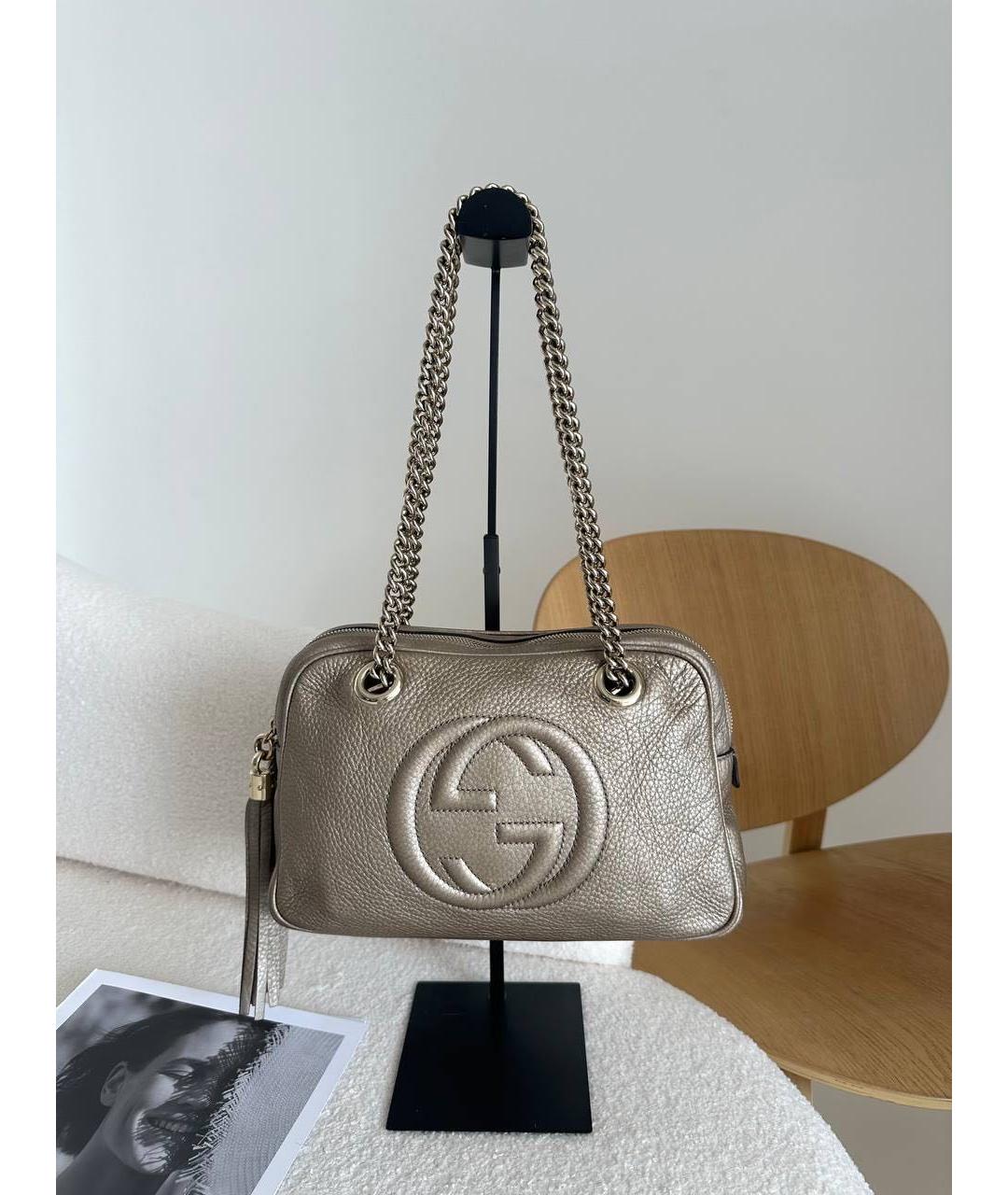 GUCCI Кожаная сумка через плечо, фото 3