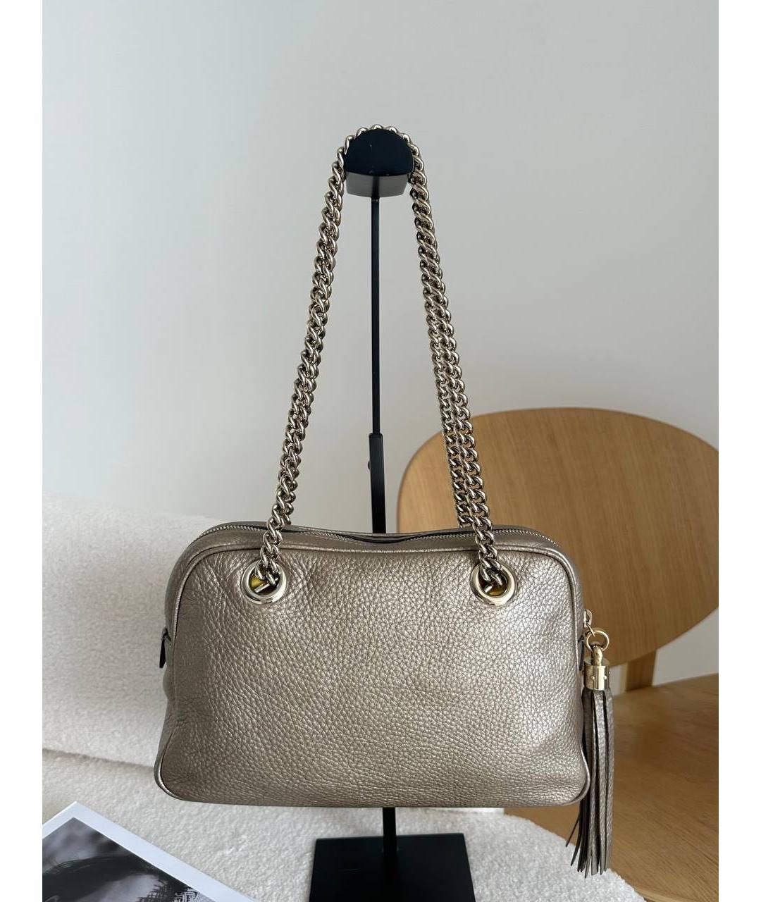 GUCCI Кожаная сумка через плечо, фото 4
