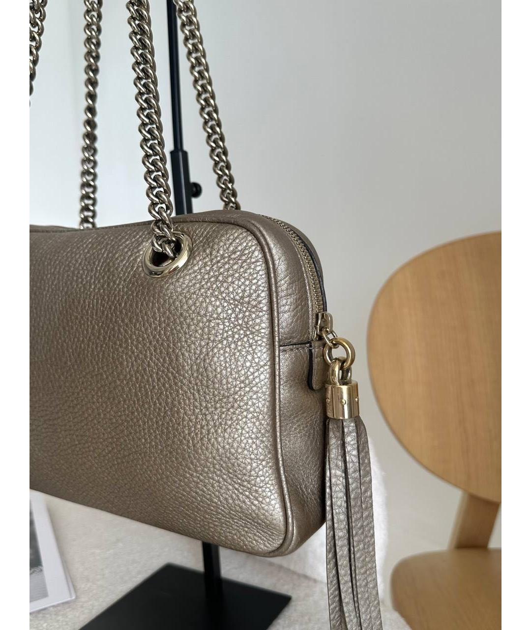 GUCCI Кожаная сумка через плечо, фото 5