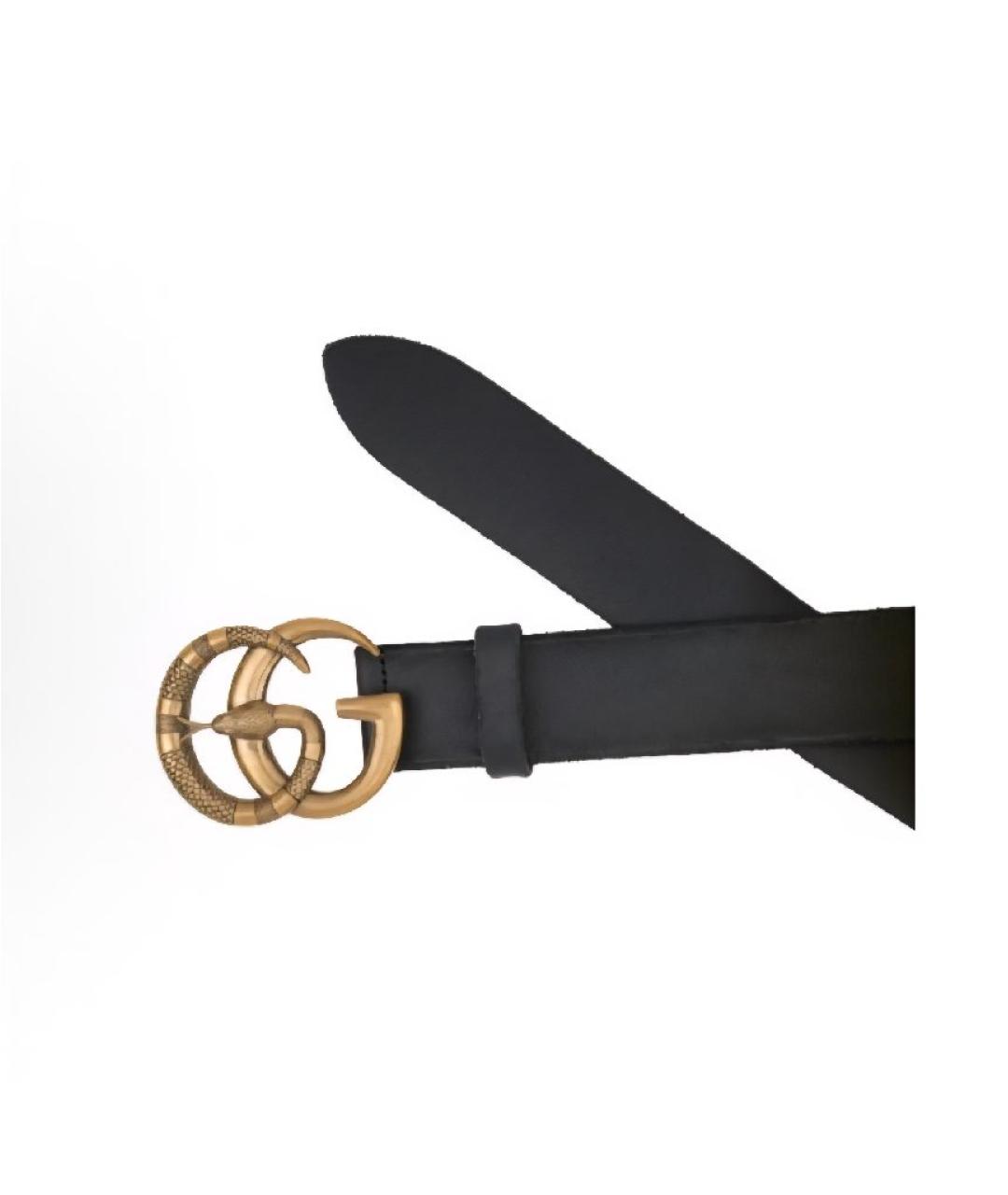 GUCCI Черный ремень, фото 2
