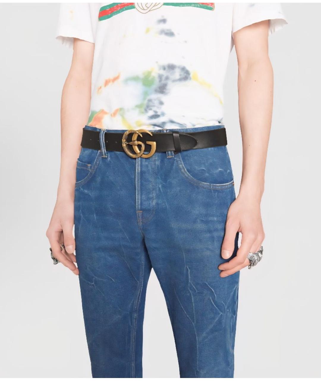 GUCCI Черный ремень, фото 3