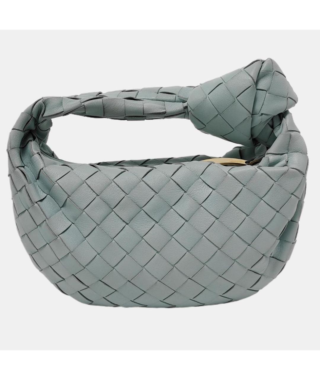 BOTTEGA VENETA Голубая кожаная сумка через плечо, фото 4
