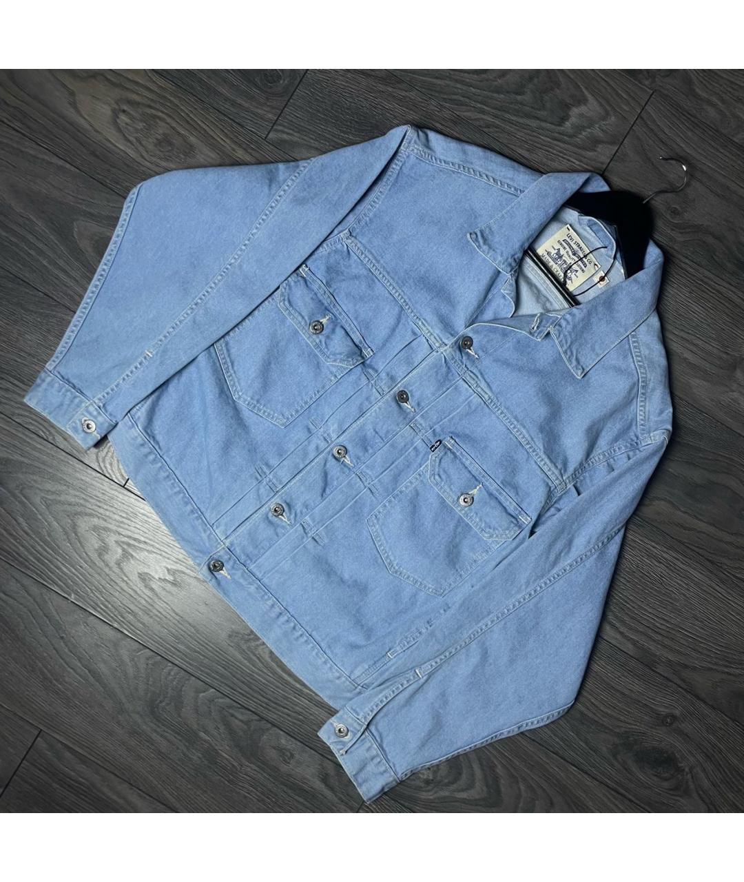LEVI'S Голубая хлопковая куртка, фото 9