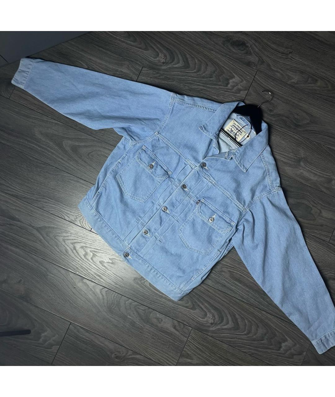 LEVI'S Голубая хлопковая куртка, фото 2